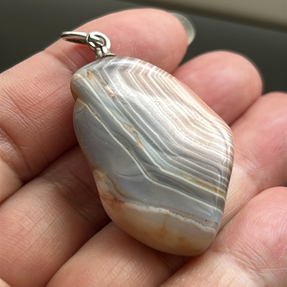 🖤Natural Agate stone pendant - Picture 4 of 8